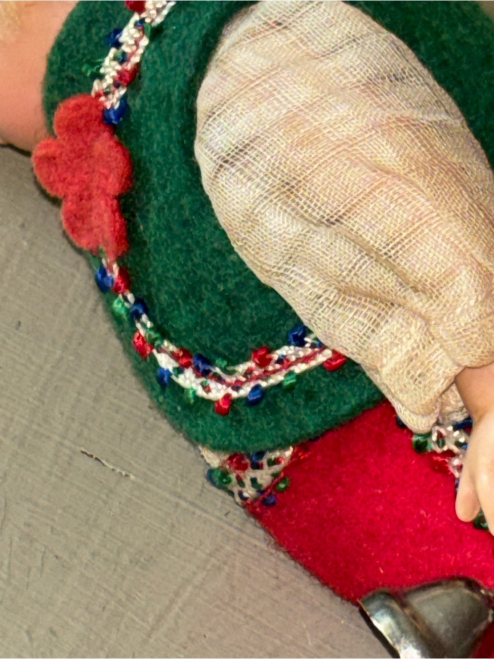Vogue Blonde Doll BOY German with Red Shorts and Green Vest 6 in - Picture 7 of 7